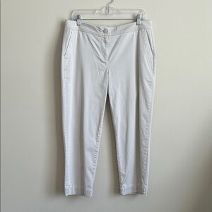 J Jill live in chinos. Light beige summer cropped pants. 24 1/2” inseam. Size 10